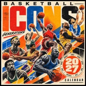 2027 Basketball Calendar: Featuring Legendary Hoopers of all Eras of The Game - Image 1